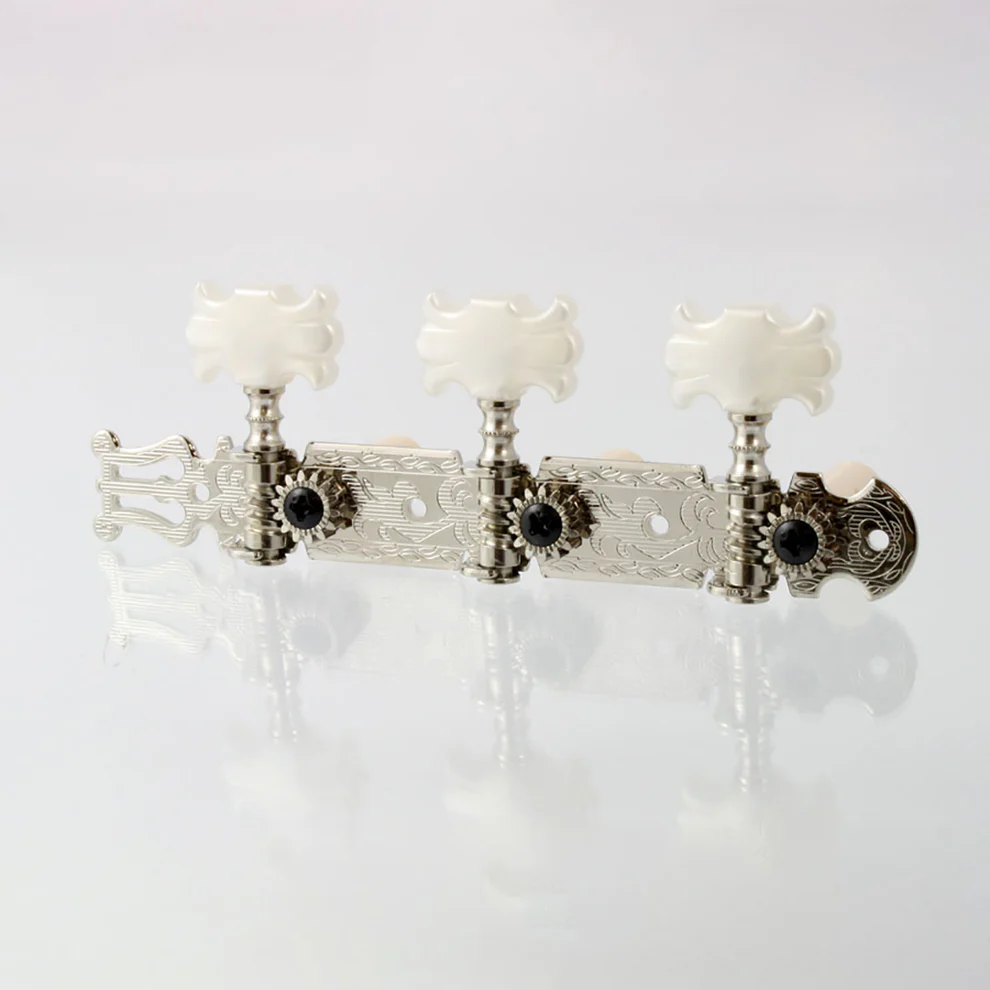Allparts TK-7124-001 True Tune Modern Style 2-Pin Tuners, Nickel
