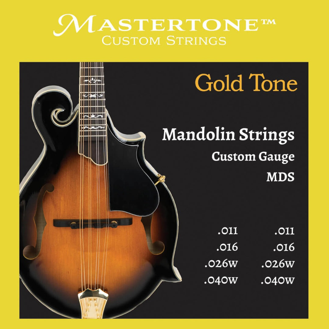 These custom-gauge Mandolin Strings offer a balanced, warm-but-bright tone and are highly responsive, while maintaining playability and ease-of-use. These strings are ideal for musicians of all levels who demand versatility and quality, providing a rich, full-bodied sound that is perfect for their instruments.Features&bull; Bronze-wound for a warm, bright tone.&bull; Loop End design for universal use&bull; Made in the USA&bull; Corrosion resistant packagingString Gauges (Doubled)- .011- .016- .026w- .040w