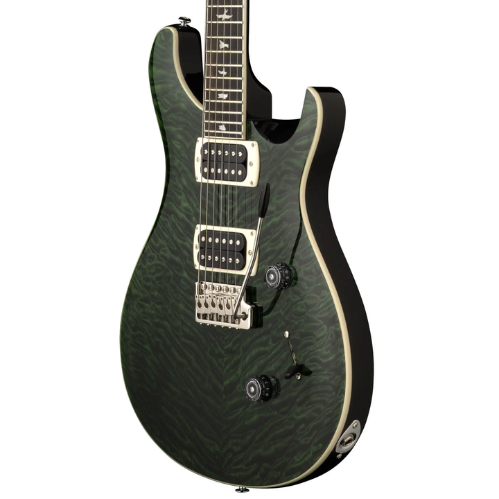 PRS SE Custom 24 Quilt Electric Guitar with Gig Bag - Teal Black
