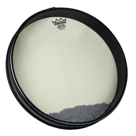 Remo ET-0216-71-CST OCEAN DRUM, 16" Diameter, 2 1/2" Depth, COMFORT SOUND TECHNOLOGY, Matte Black