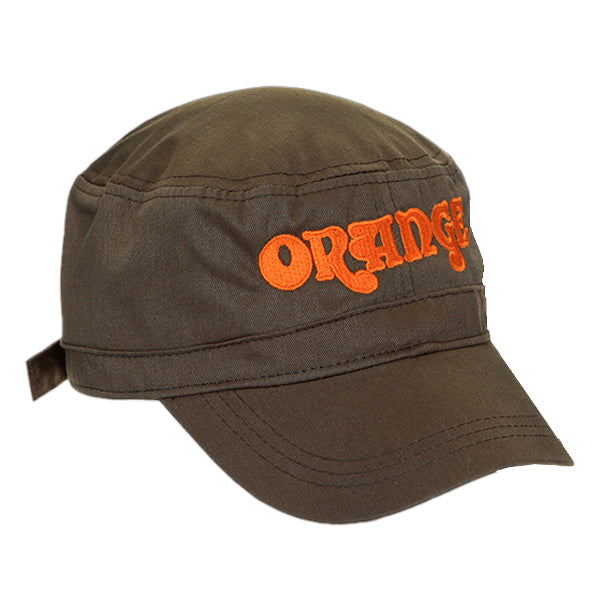 Official Orange Cadet Hat in olive. Orange branded cap with the Orange logo.