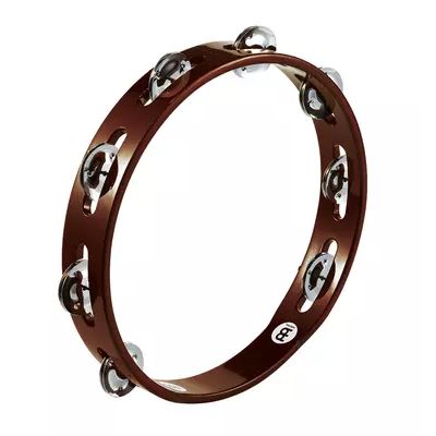 Meinl Traditional Wood Tambourine, Single Row - Steel Jingles