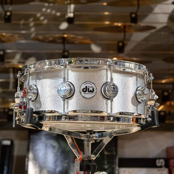 DW Collector’s Series Metal Snare Drum Solid 3mm Aluminum Wrinkle Coat Finish - 5.5x14