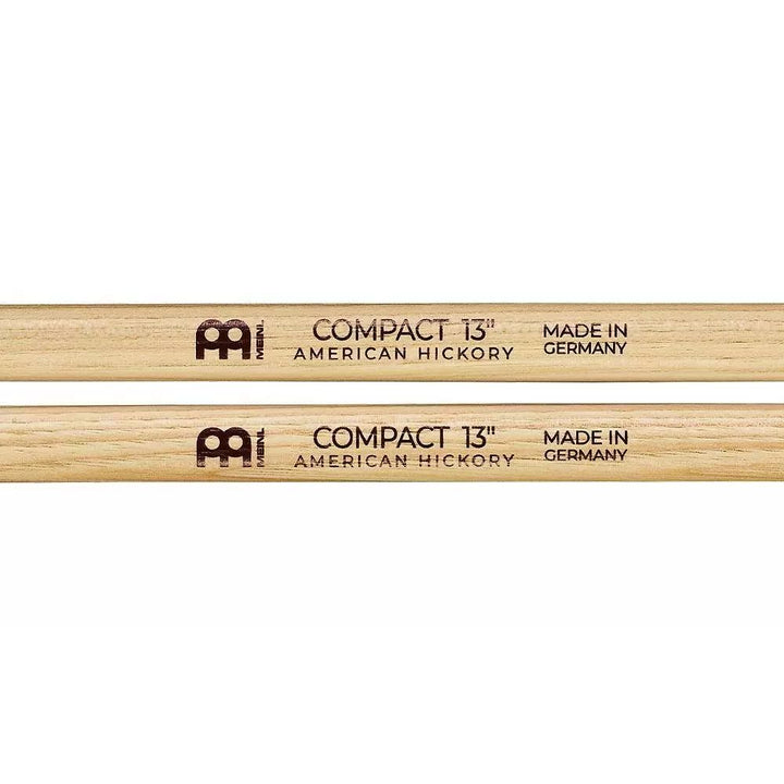 Meinl SB139 Compact 13" Drumstick, Hickory, Medium, Oval tip, Pair