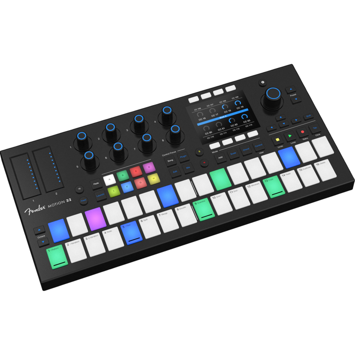 Fender MOTION32 32 Pad - Chromatic, Step Sequencer & Transport MIDI Controller