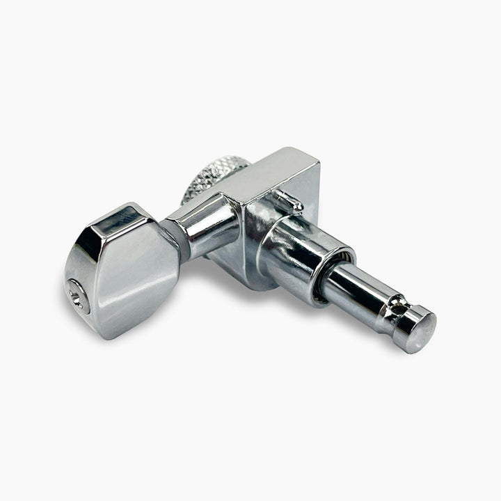 Allparts TK-7106-010 True-Lok Mini Locking Tuners - 6-in-line, Single Pin, Chrome