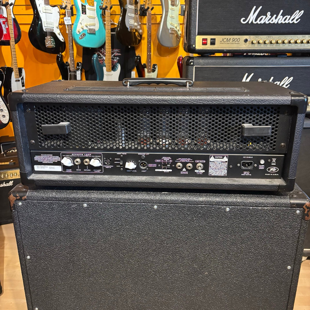 Peavey - USA Butcher 50-100 Watt Head & 90's VTM Butcher 412 w/ Foot Controller & 25' MIDI Cable - USED