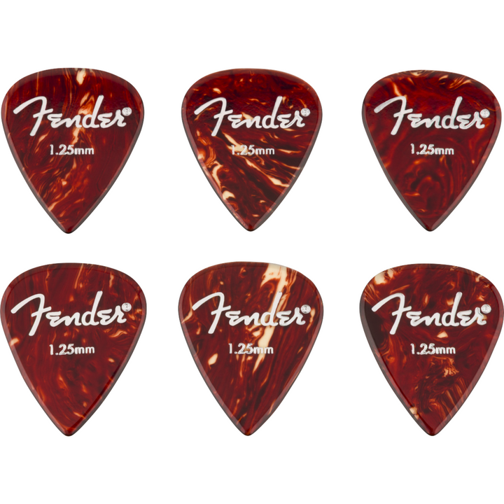 Fender Aero Acrylic Picks -  6-count -  1.25mm