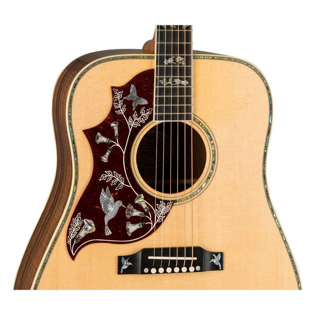 Gibson Hummingbird Custom Acoustic Guitar with Hardshell Case - Antique Natural (Left Handed)