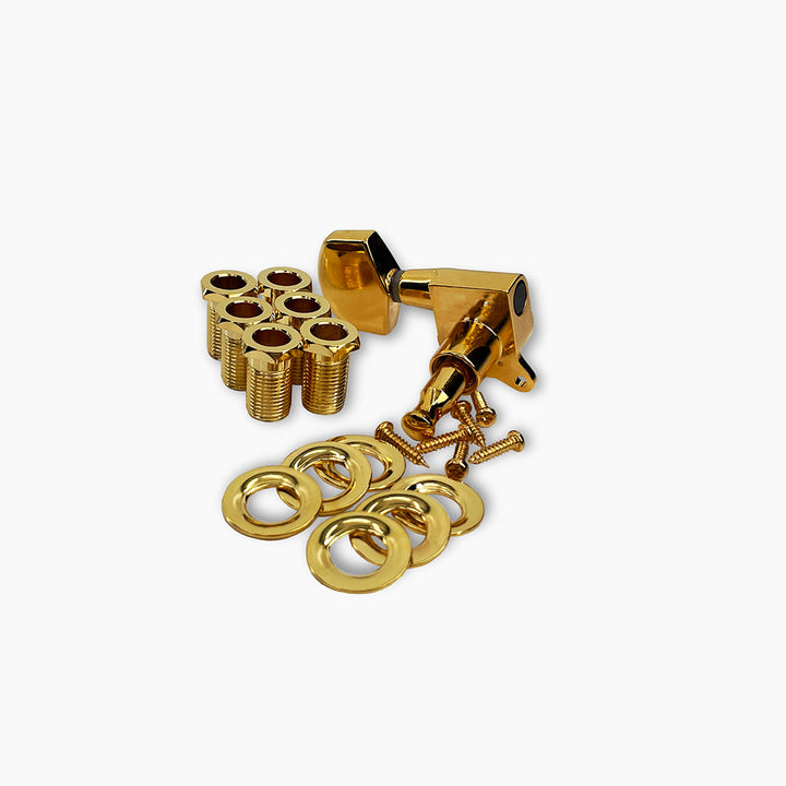 Allparts TK-7114-002 True Tune Mid Size Tuners, 3x3, Gold