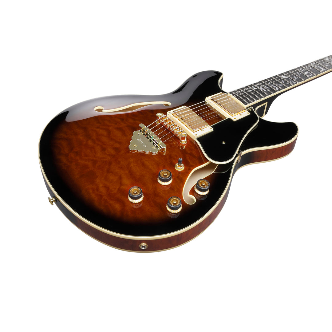 Ibanez AS Artcore Expressionist (Dark Brown Sunburst) AS93QMSPDBS