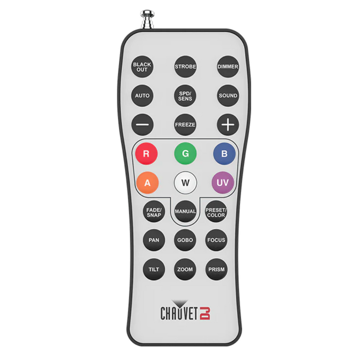 Chauvet DJ RFC Palm-Sized remote control for compatible RF-enabled lighting fixtures