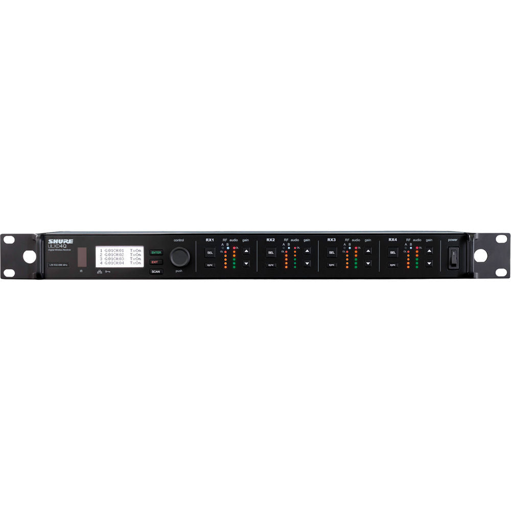 Shure ULXD4Q-G50 Quad Channel Digital Wireless Receiver Frequency G50