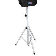 ProX T-SS28P Cloud Series White 4-7' Adjustable Height Heavy Duty All Metal Speaker Tripod Stand Set w/ Carry Case