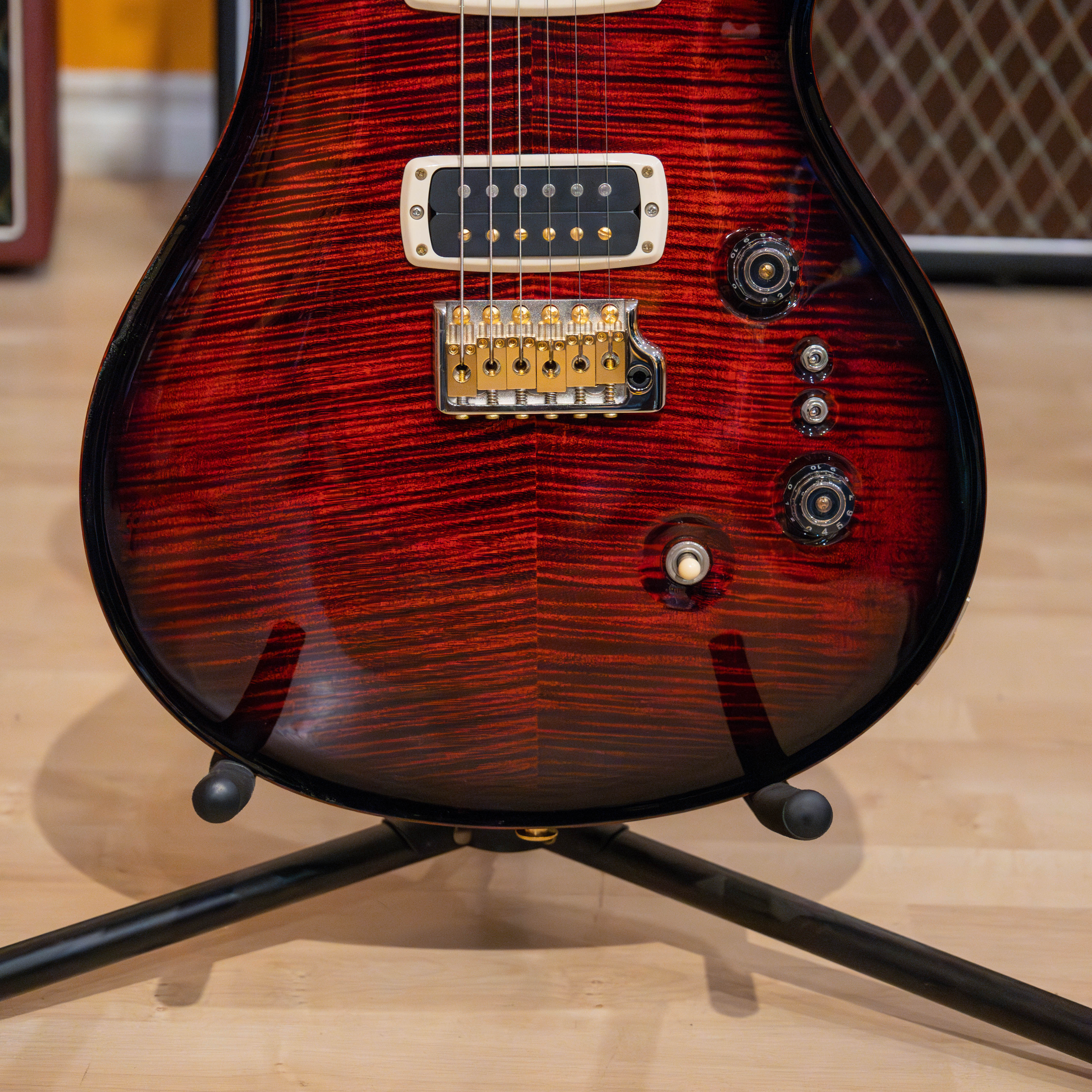 PRS Custom 24 10 Top Electric Guitar (Fire Smokeburst) – Music