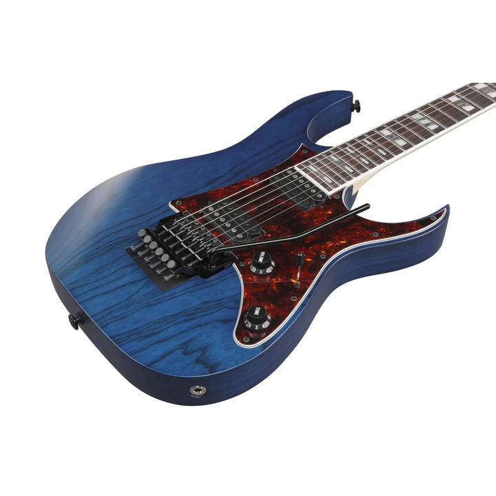 Ibanez RG653DXTDF RG Prestige Electric Guitar (Transparent Deep Blue Flat)