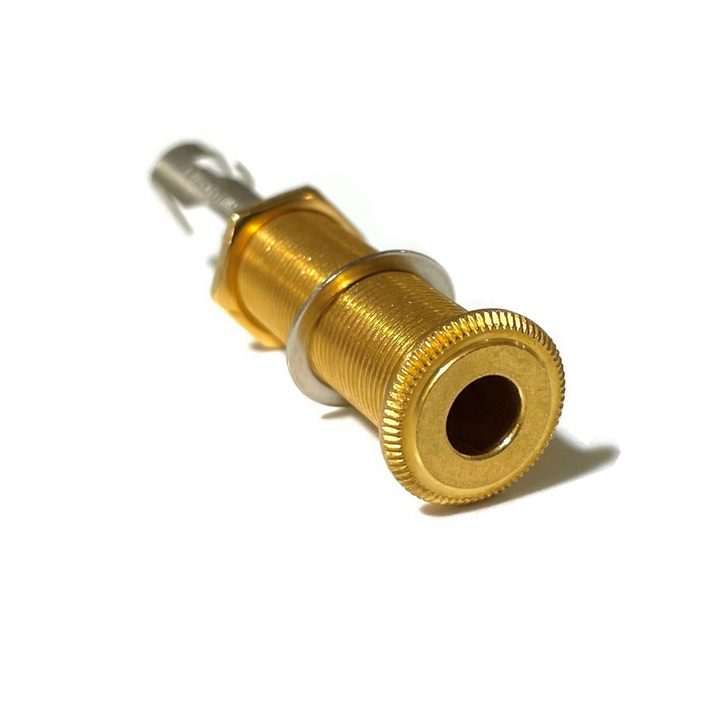 Allparts EP-0152 Switchcraft® 152B Stereo Long Threaded Jack Gold
