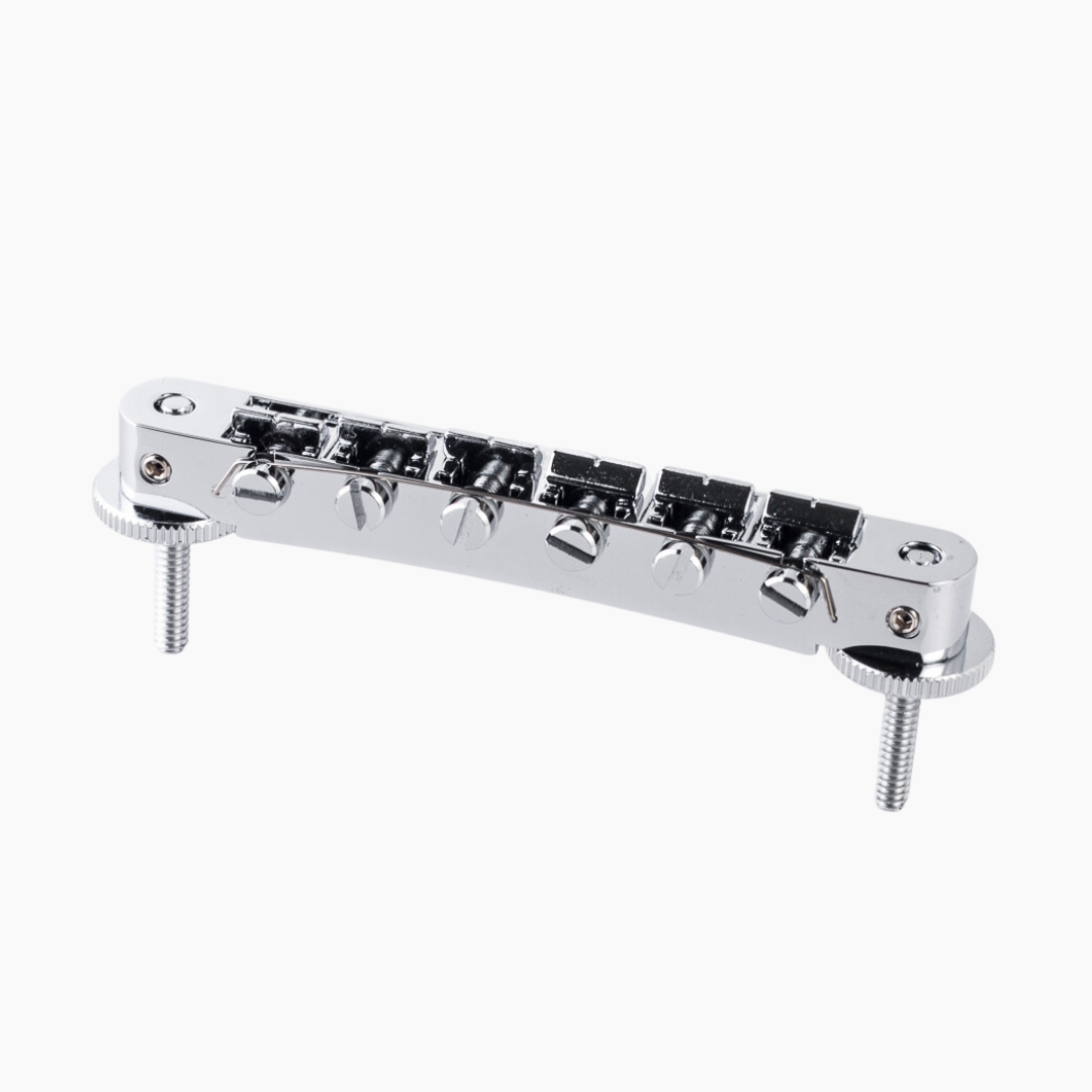 Allparts GB-0532-010 Tonepros AVR2P ABR-1 Style Tunematic Bridge with Pre-Notched Saddles, Chrome