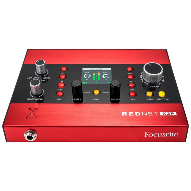 Focusrite RedNet X2P 2x2 Dante Audio Interface w/ Red Evolution Mic Pres