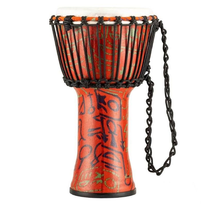 Meinl Rope Tuned Djembe w/Synthetic Head - Pharoh Script - 8 inch