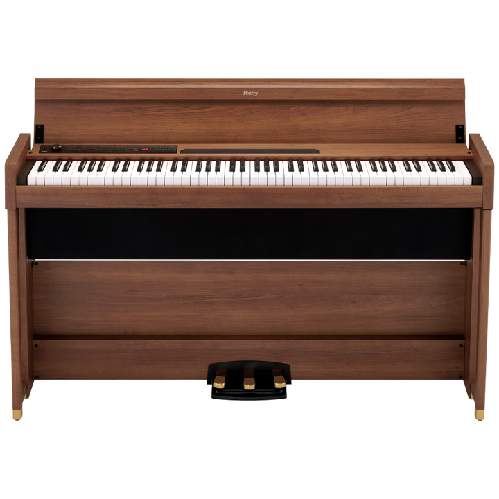 Korg POETRY 88-key RH3 Elegant Upright Digital Piano w/ Bluetooth Audio Playing - Wood Grain Exterior