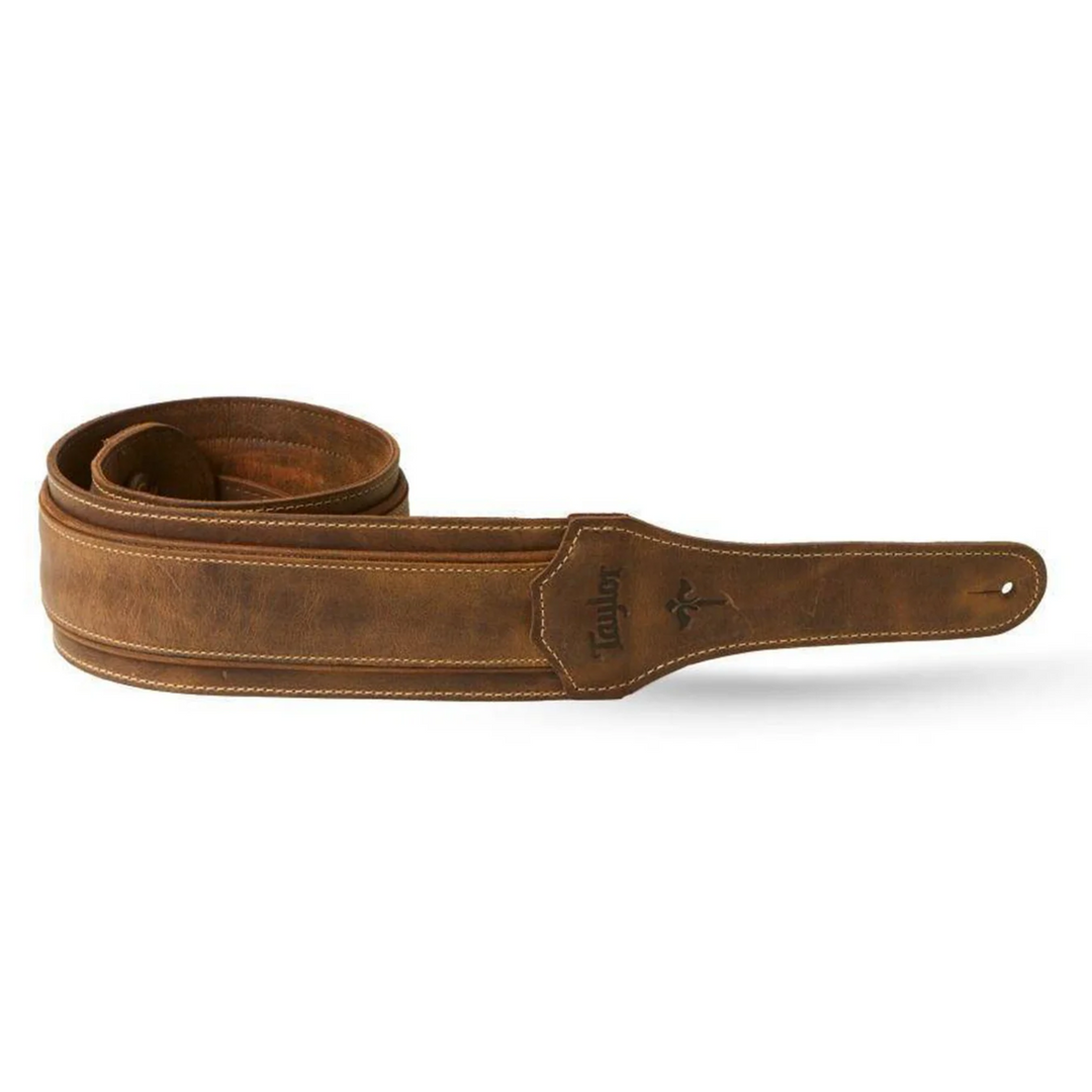 Taylor Wings Strap Dark Brown Leather 3"