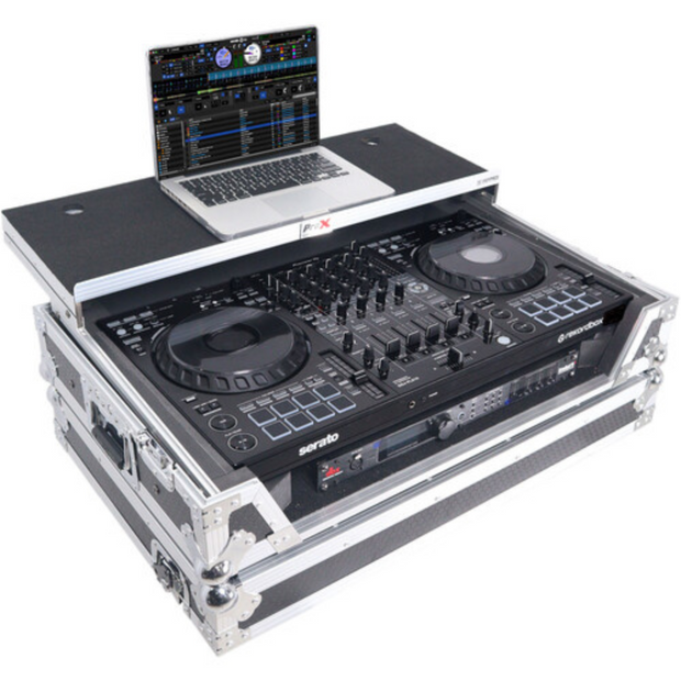 ProX XS-DDJFLX10WLT Flight Style Road Case for Pioneer DDJ-FLX10 with TSA Combination Lock Package