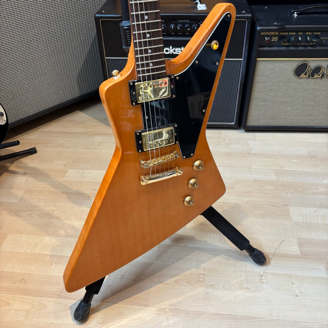 Epiphone - 58 Reissue Korina Explorer (Natural - Gold) w/ Gig Bag - 2022 - USED