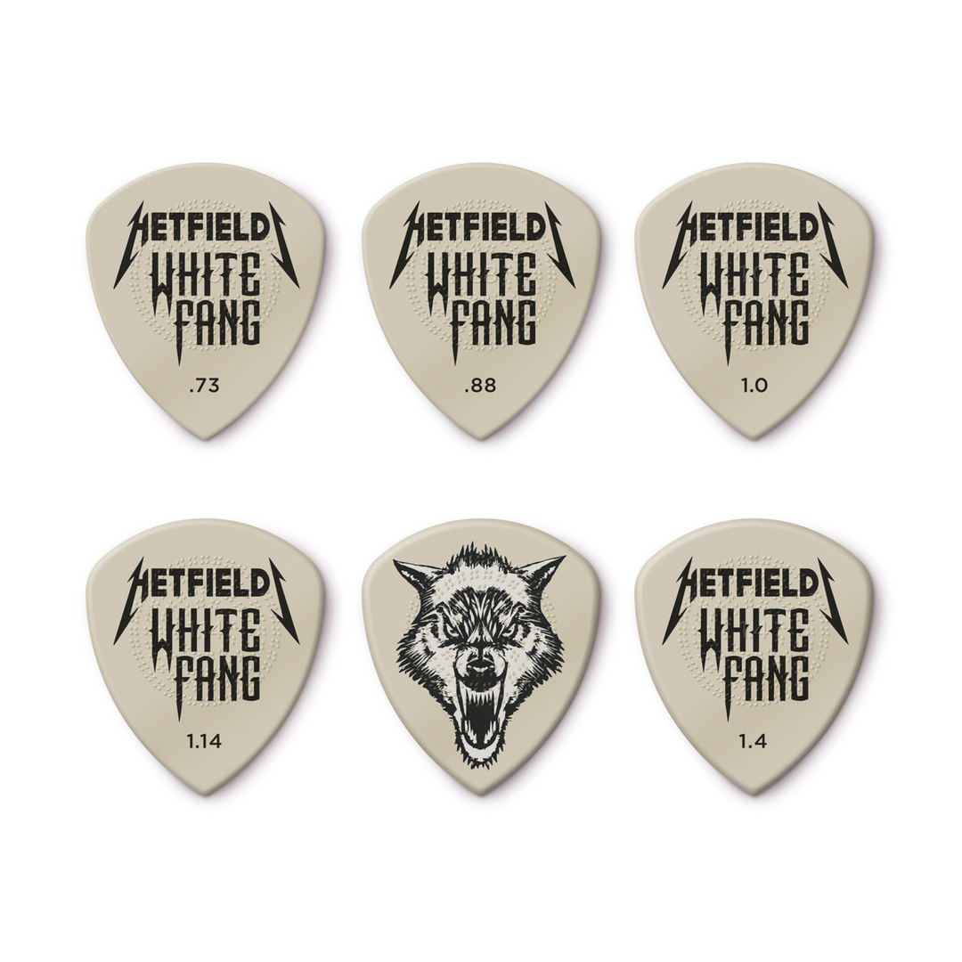 Dunlop PVPPH122 Hetfield’s White Fang Custom Flow Pick Variety Pack – 6 Pack