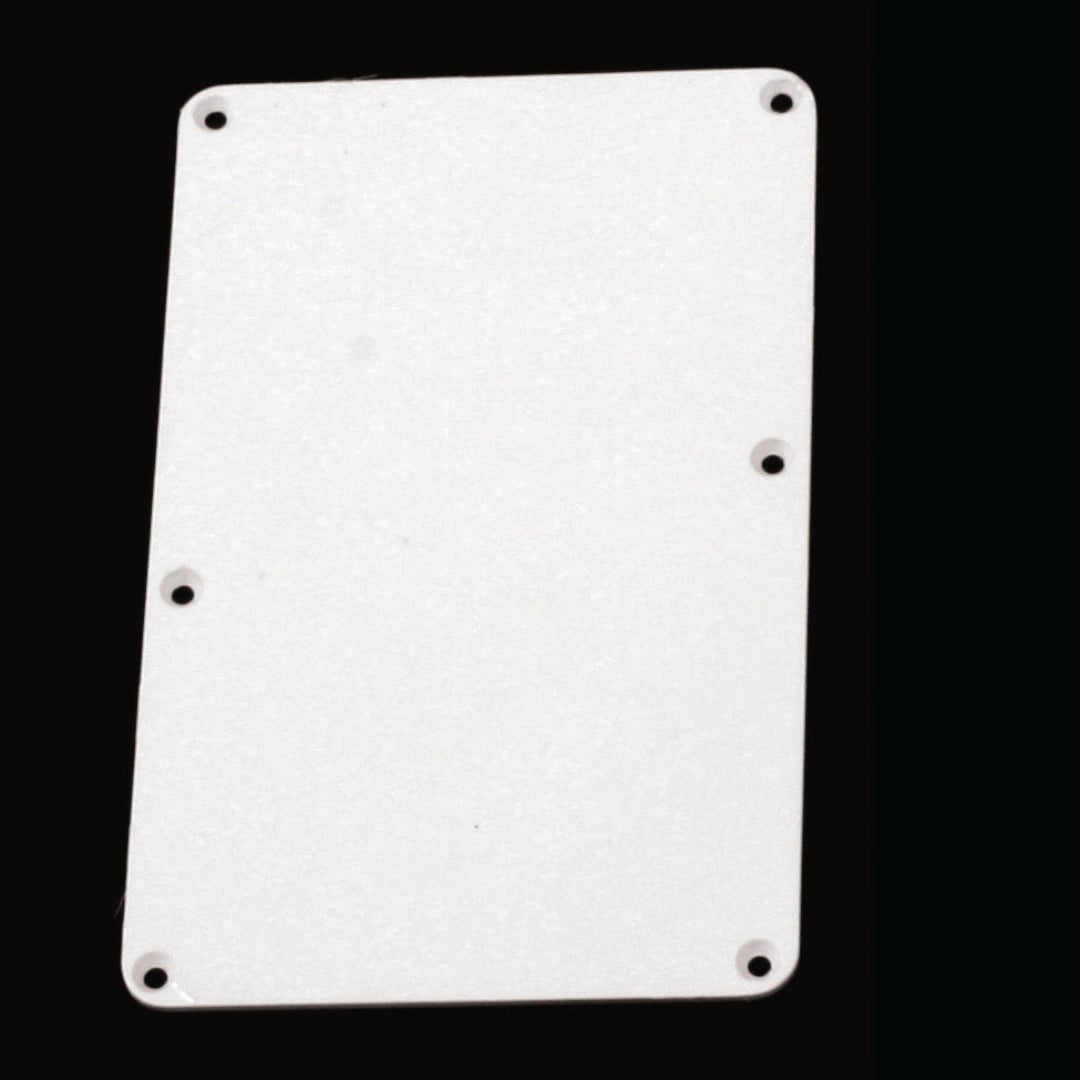 Allparts PG-0576 Tremolo Spring Cover Backplate with No Holes White