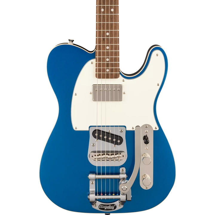 Squier Classic Vibe Custom Telecaster SH with Bigsby, Parchment Pickguard (Lake Placid Blue) 0374048502