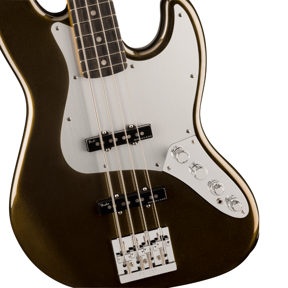 Fender American Ultra II Jazz Bass (Texas Tea) Electric Bass Guitar