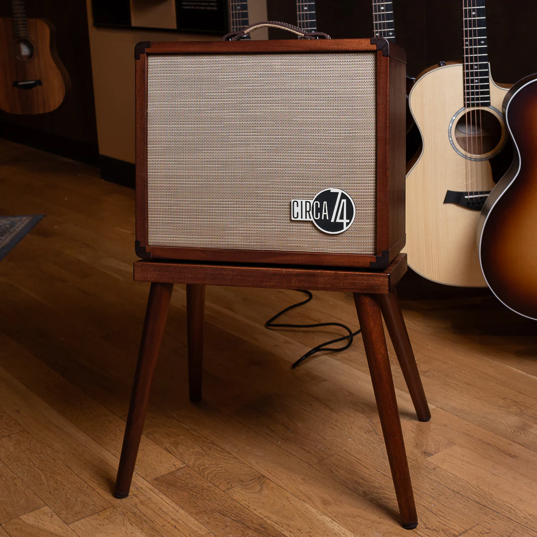Taylor Circa 74 AV150-10 Acoustic Amplifier and Vocal System, Select Koa with stand Acoustic Guitar