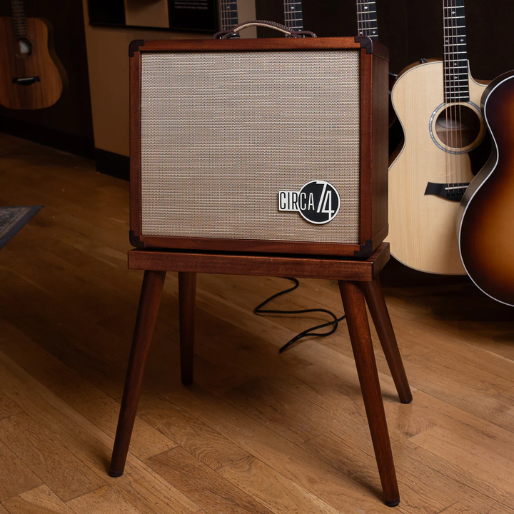 Taylor Circa 74 AV150-10 Acoustic Amplifier and Vocal System, Select Koa with stand Acoustic Guitar