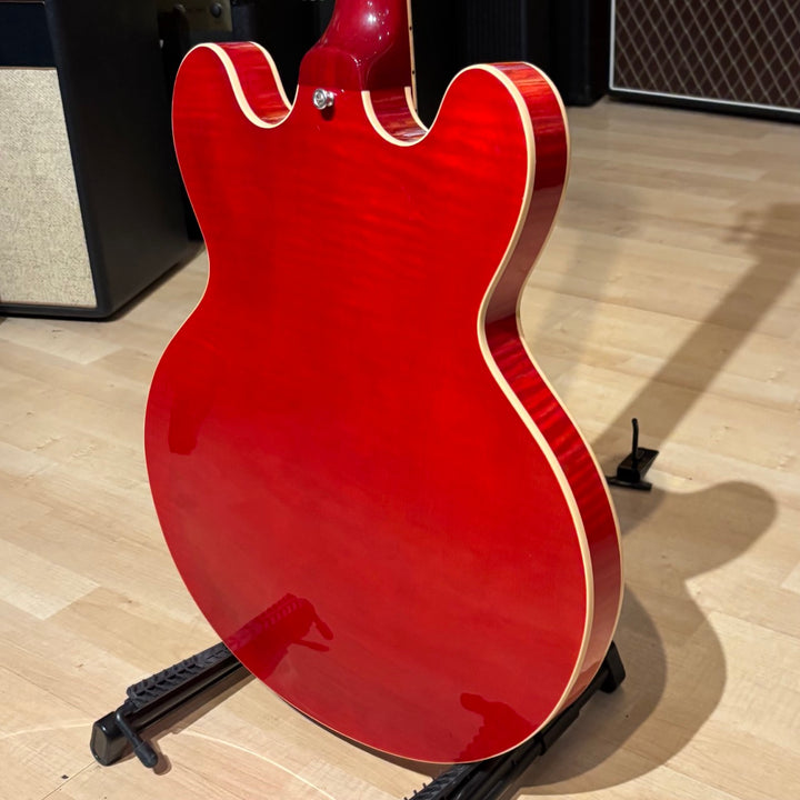 Gibson - Memphis ES-335 Dot Cherry AAA Figured Maple w/ PRO Headstock Repair OHSC & COA (2012) - USED