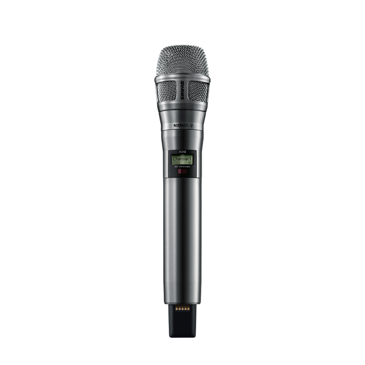 Shure ADX2/N8SN-G57 ADX2 Handheld Transmitter w/ Nexadyne 8/S Supercardioid Dynamic Microphone - Nickel Finish