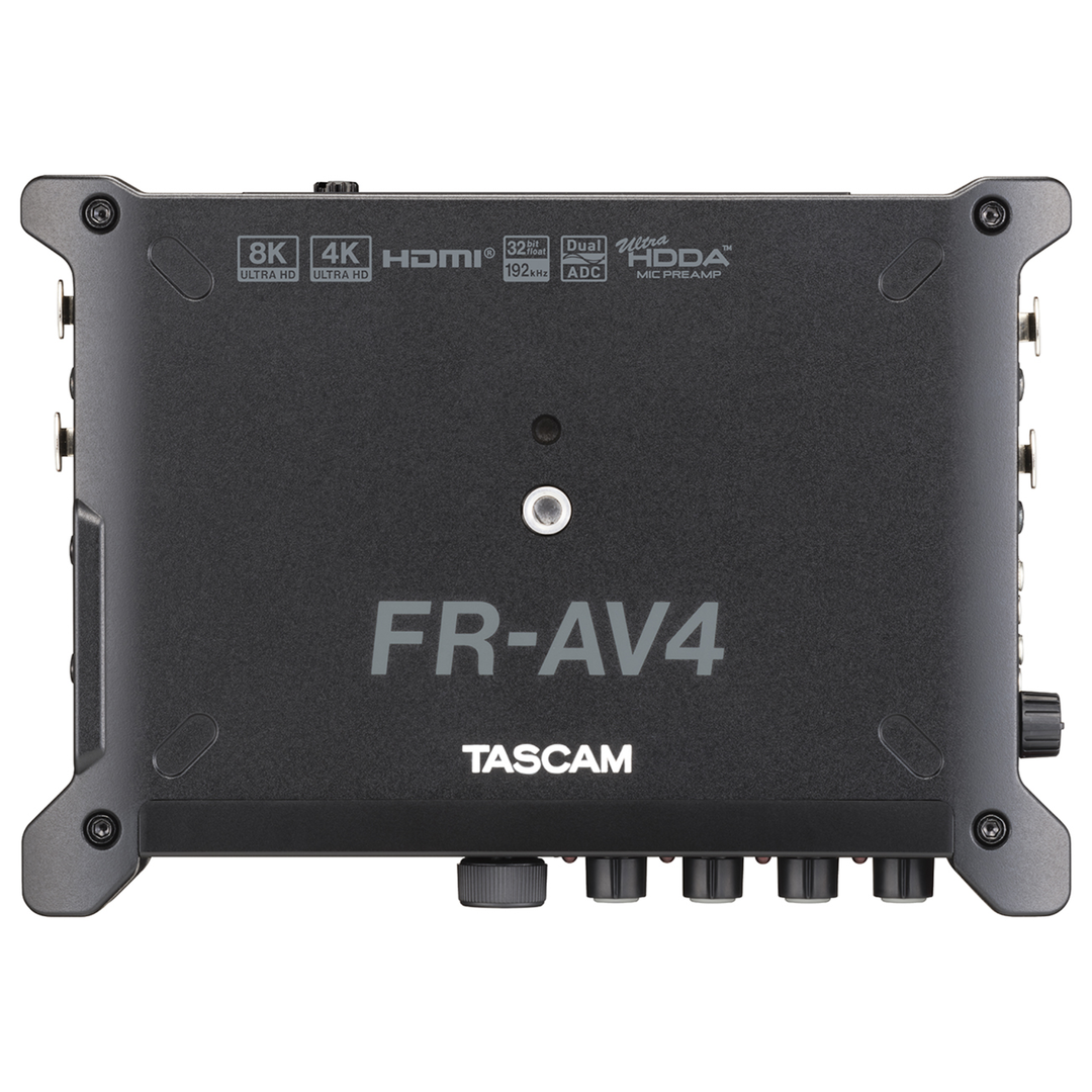 Tascam FR-AV4 32-Bit Float 4-ch Field Recorder with Mixer, Timecode Generator and HDMI Sync