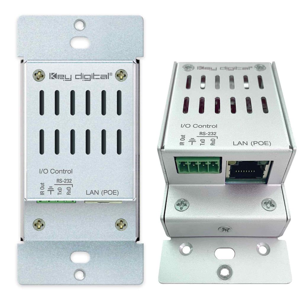 Key Digital KD-WP8-3 8-Button Programmable IP, RS-232 & IR Control Wall Plate Keypad w/ PoE
