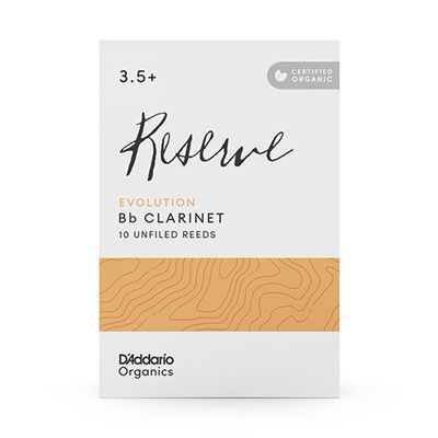 D'Addario Woodwinds ODCE10355 Reserve Evolution, Bb Clarinet - Box Of 10 - 3.5+