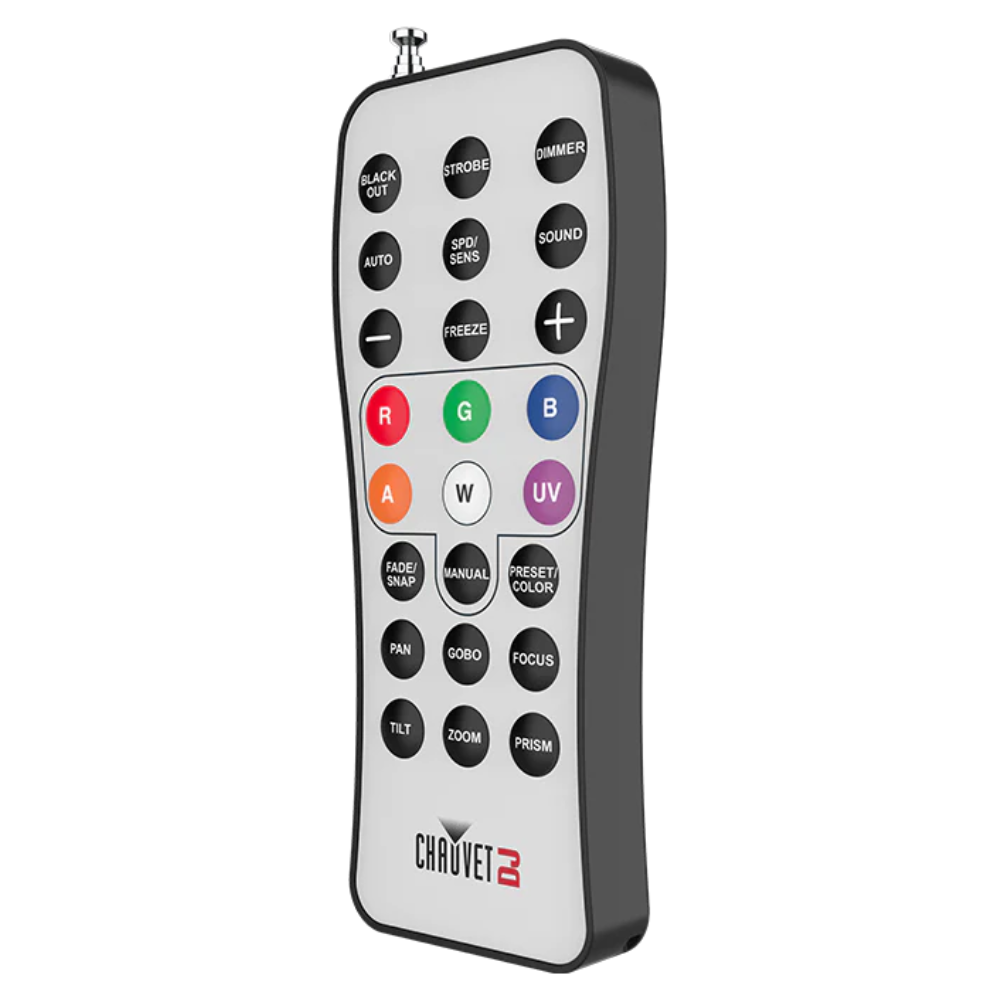 Chauvet DJ RFC Palm-Sized remote control for compatible RF-enabled lighting fixtures