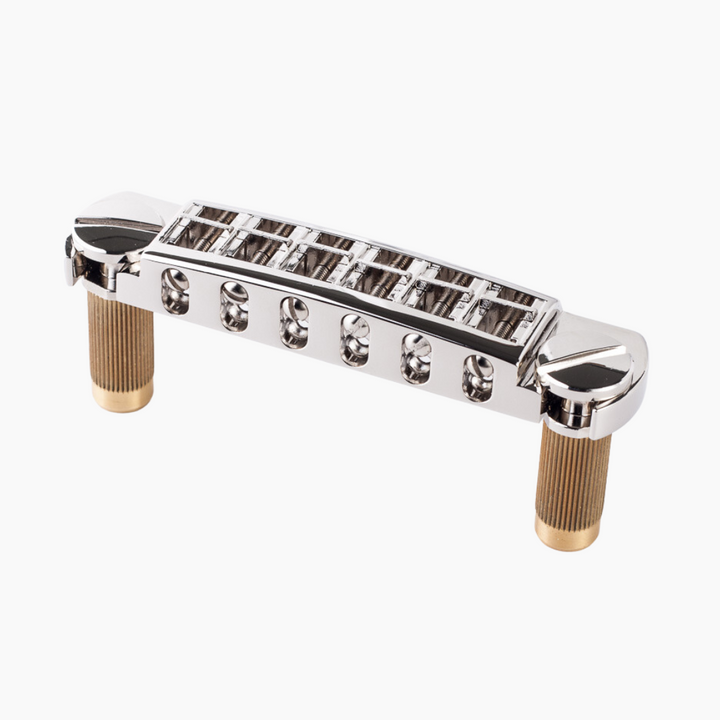 TonePros Wraparound Bridge with Metric Locking Studs - Chrome