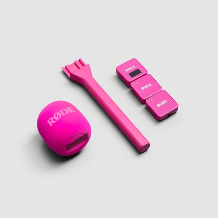Rode Microphones Interview GO Handheld Adaptor For Wireless GO - Pink