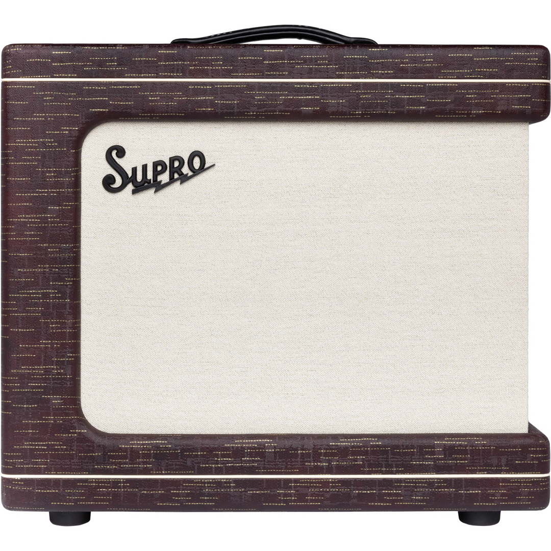 Supro 1620RCBUR Delegate Custom 1 x 12-inch 25-watt Tube Combo Amplifier - Burgundy