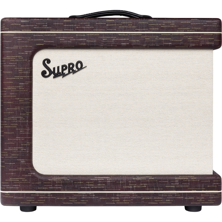 Supro 1620RCBUR Delegate Custom 1 x 12-inch 25-watt Tube Combo Amplifier - Burgundy