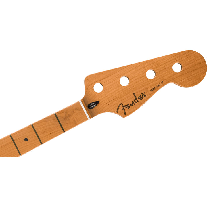 Fender Satin Roasted Maple Jazz Bass® Neck, 20 Jumbo Frets, 12", Maple, Flat Oval Shape