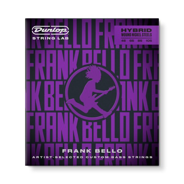 Dunlop FBHYN45105 Frank Bello Hybrid Wound Nickel Bass Strings 45–105