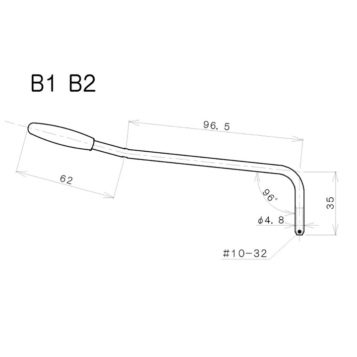 Allparts BP-0017 Gotoh US 10-32 Tremolo Arm Chrome