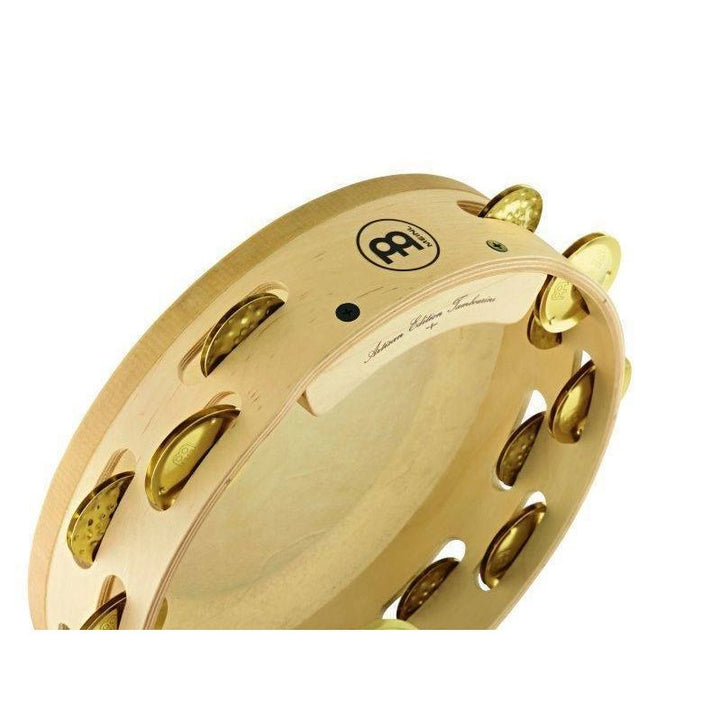 Meinl Headed Artisan Edition Tambourine, 2 Row Hammered/Solid Brass