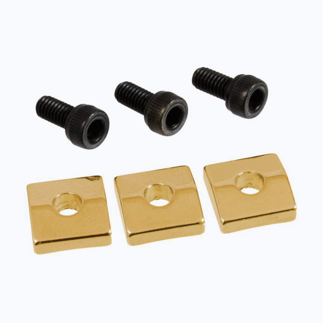 Allparts BP-0116 Nut Blocks for Floyd Rose® Locking Nuts Gold