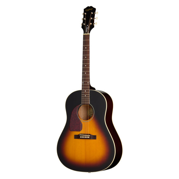 Epiphone J-45 Studio Acoustic/Electric Guitar with Gigbag - Vintage Sunburst (Left Handed)